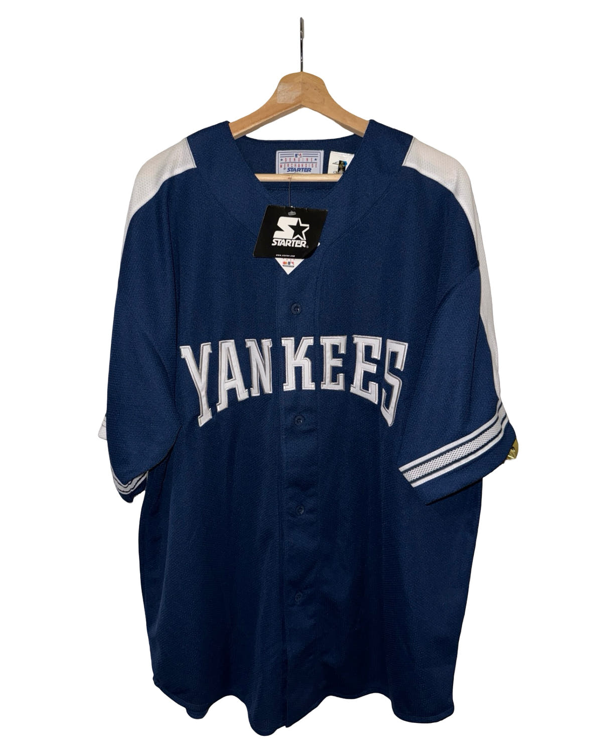 Vintage 90s New York Yankees #2 Derek Jeter Starter Jersey 3rdStrike
