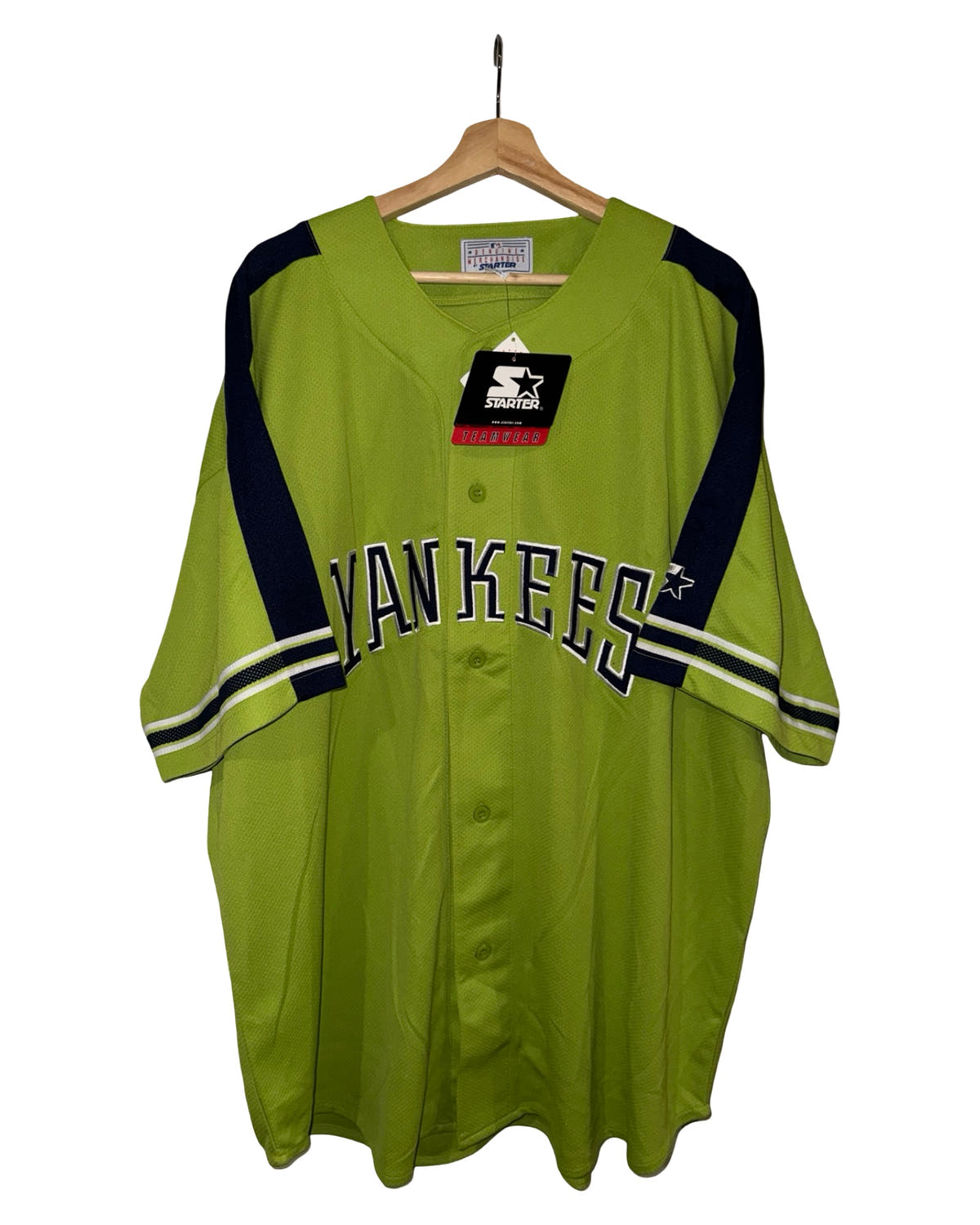 Vintage DS 90s New York Yankees Green Starter Jersey 3rdStrike