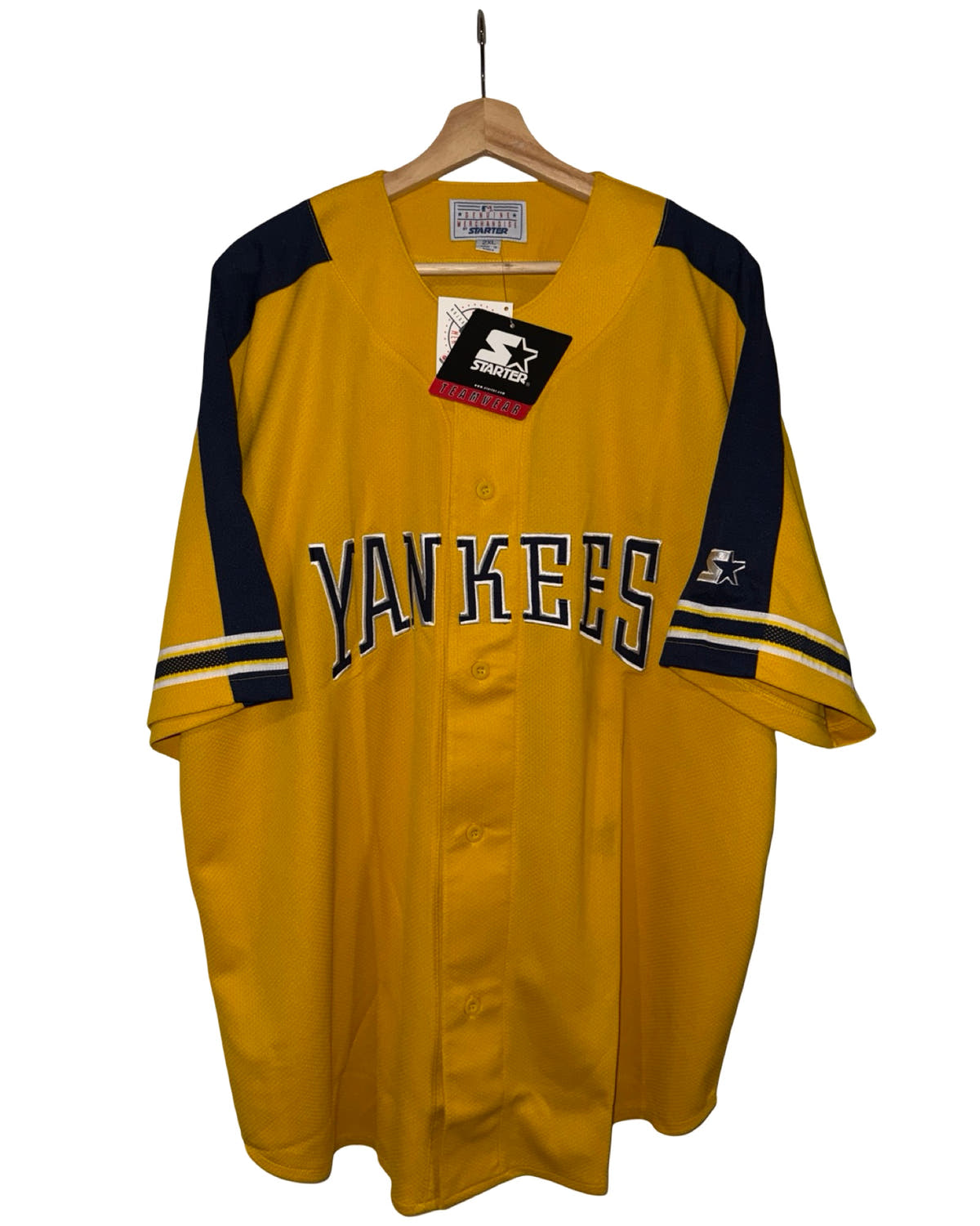 Vintage DS 90s New York Yankees Yellow Starter Jersey 3rdStrike