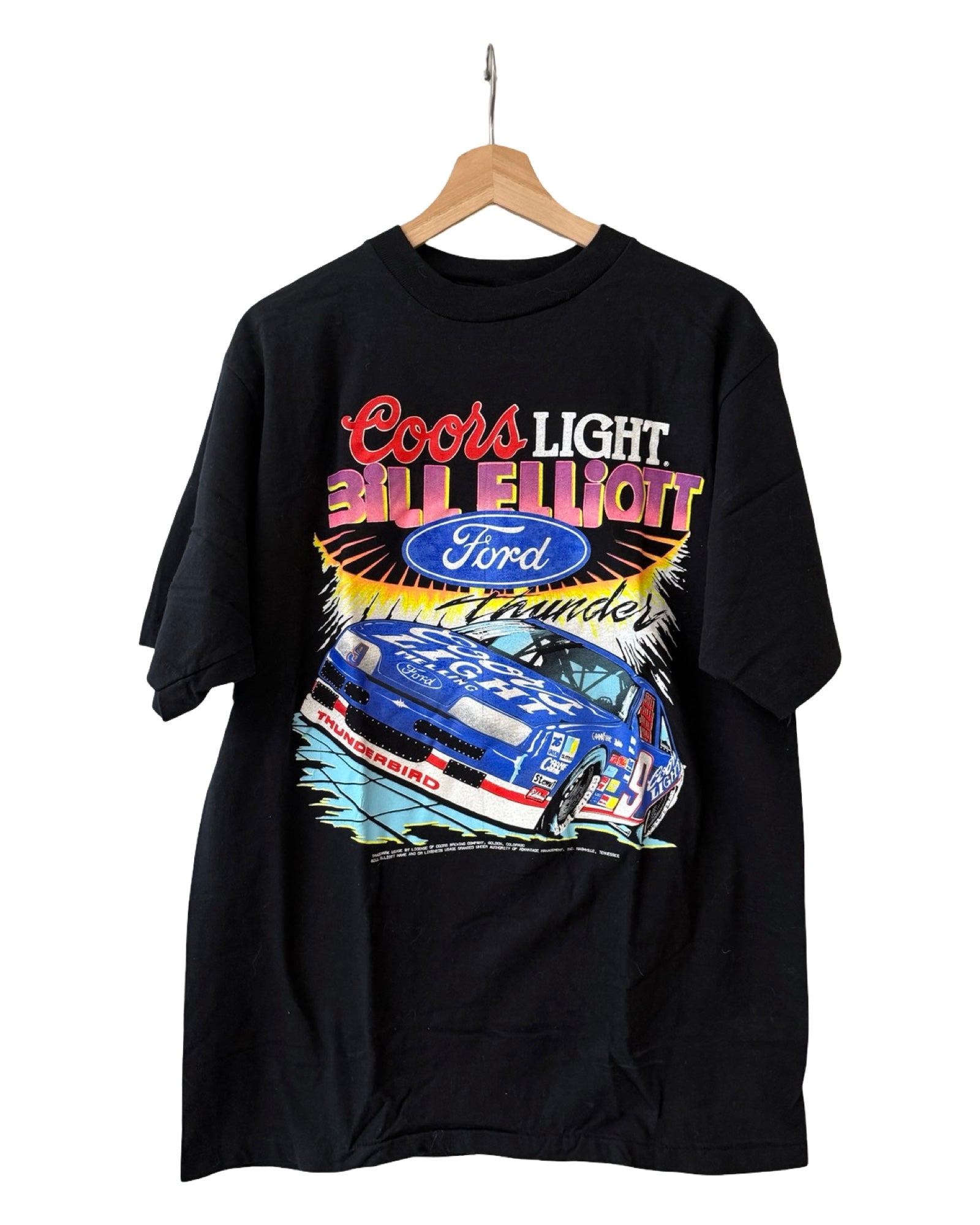 Vintage 90s Nascar Bill Elliott Coors Light Ford Tee KIF Vintage