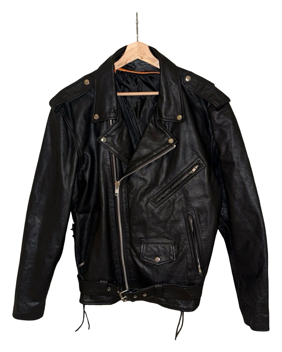 Vintage 90s Wilson Motorcycle Leather Jacket 3rdStrike