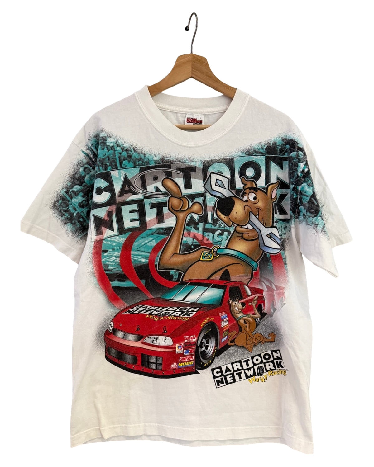 Camiseta Nascar Vintage Rara Scooby Doo Wacky Racing del 2000