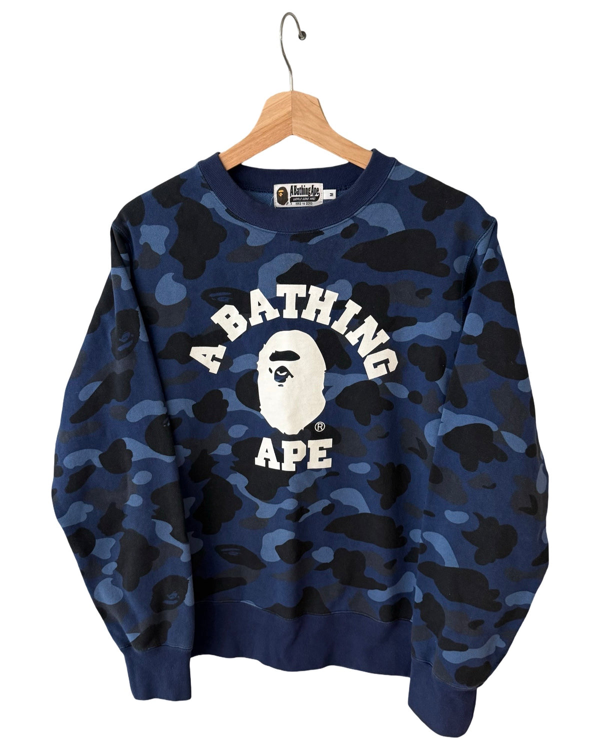 Bape A Bathing Ape ABC Blue Camo Crewneck