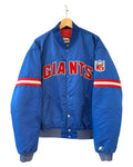 Vintage 90s New York Giants Starter Satin Bomber Jacket