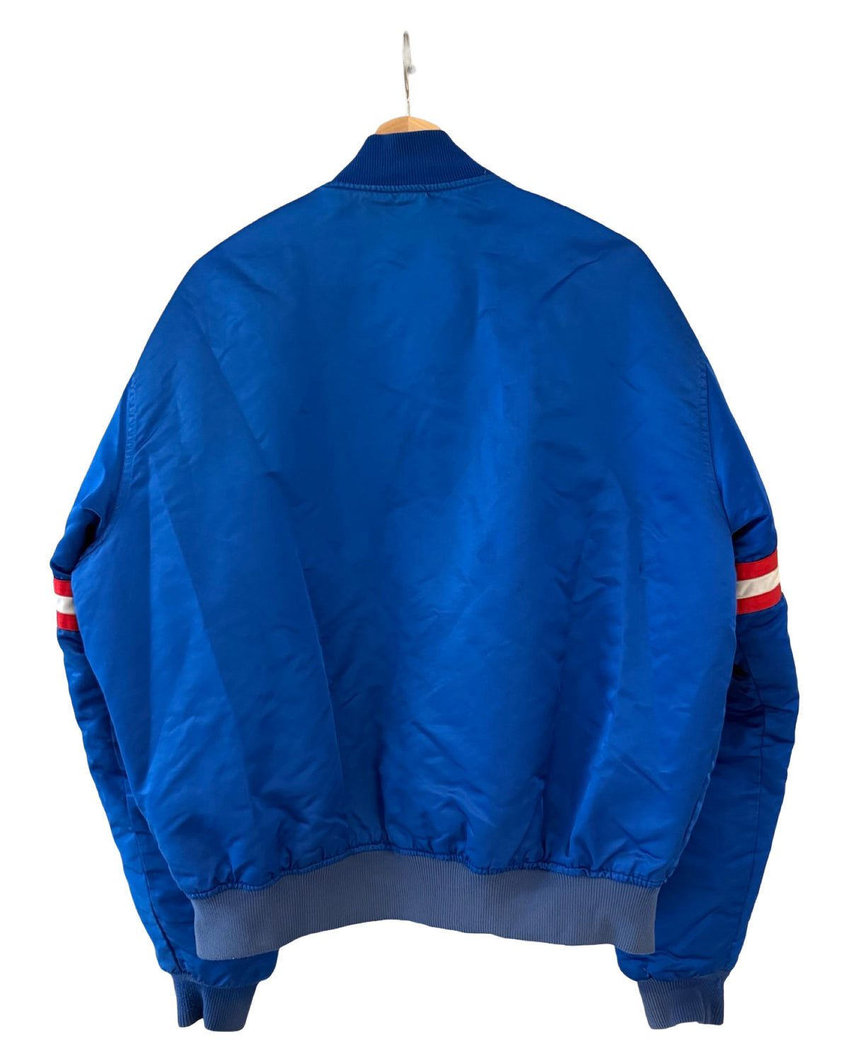 Vintage 90s New York Giants Starter Satin Bomber Jacket