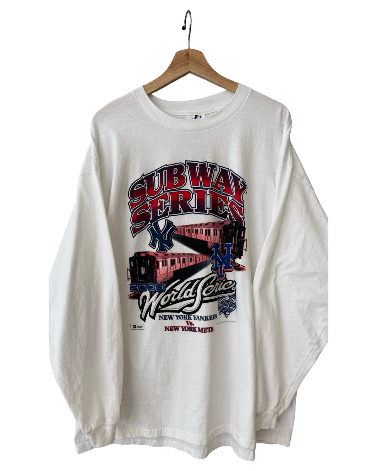 Vintage DS 2000 New York Yankees Mets Subway Series Long Sleeve Tee