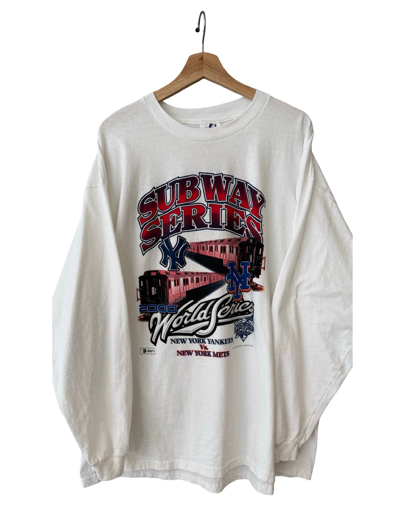 Vintage DS 2000 New York Yankees Mets Subway Series Long Sleeve Tee