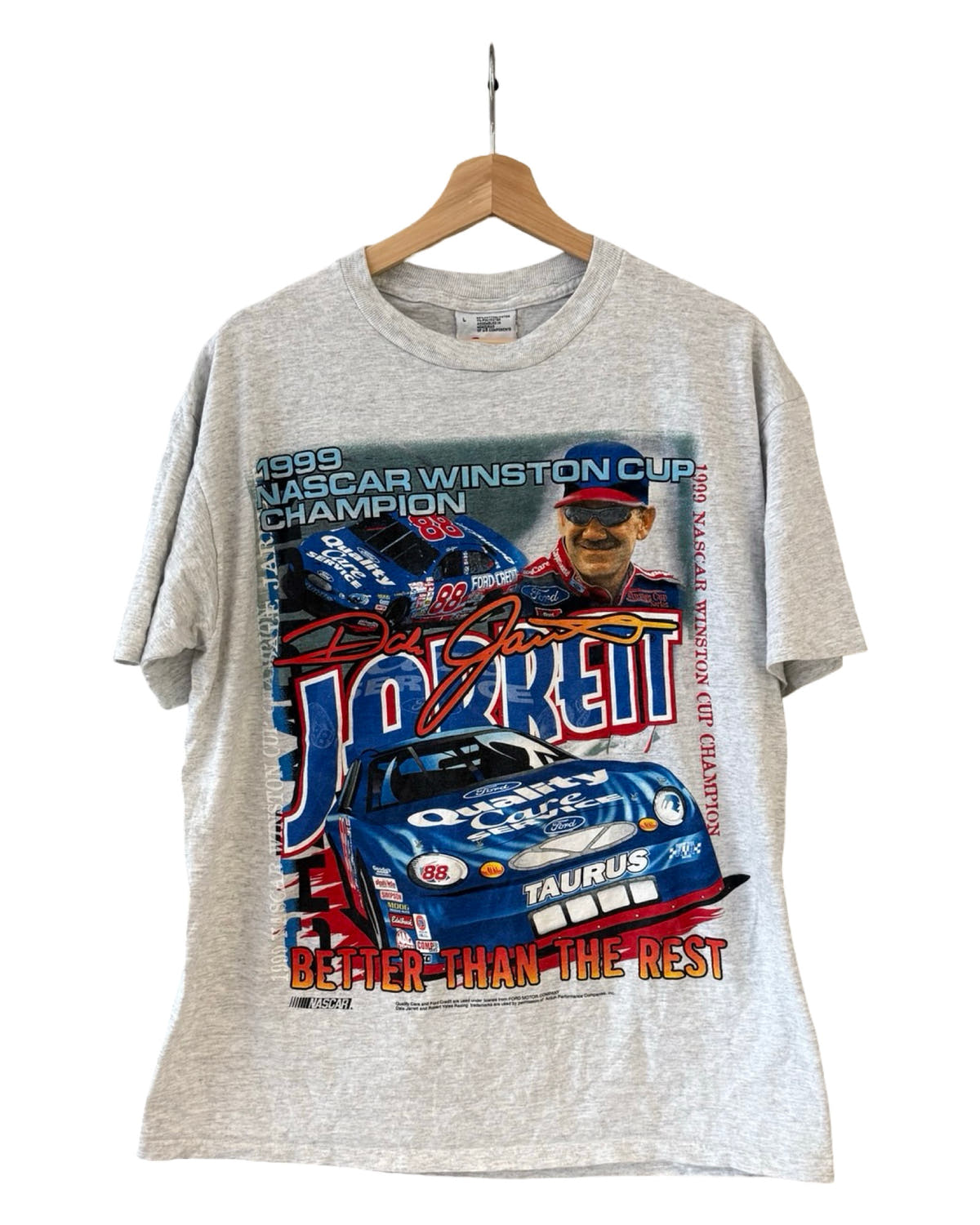 Vintage 1999 NASCAR Dale Jarrett Racing Championship Tee