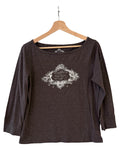 Camiseta de mujer Polo Ralph Lauren NY con logo en marrón