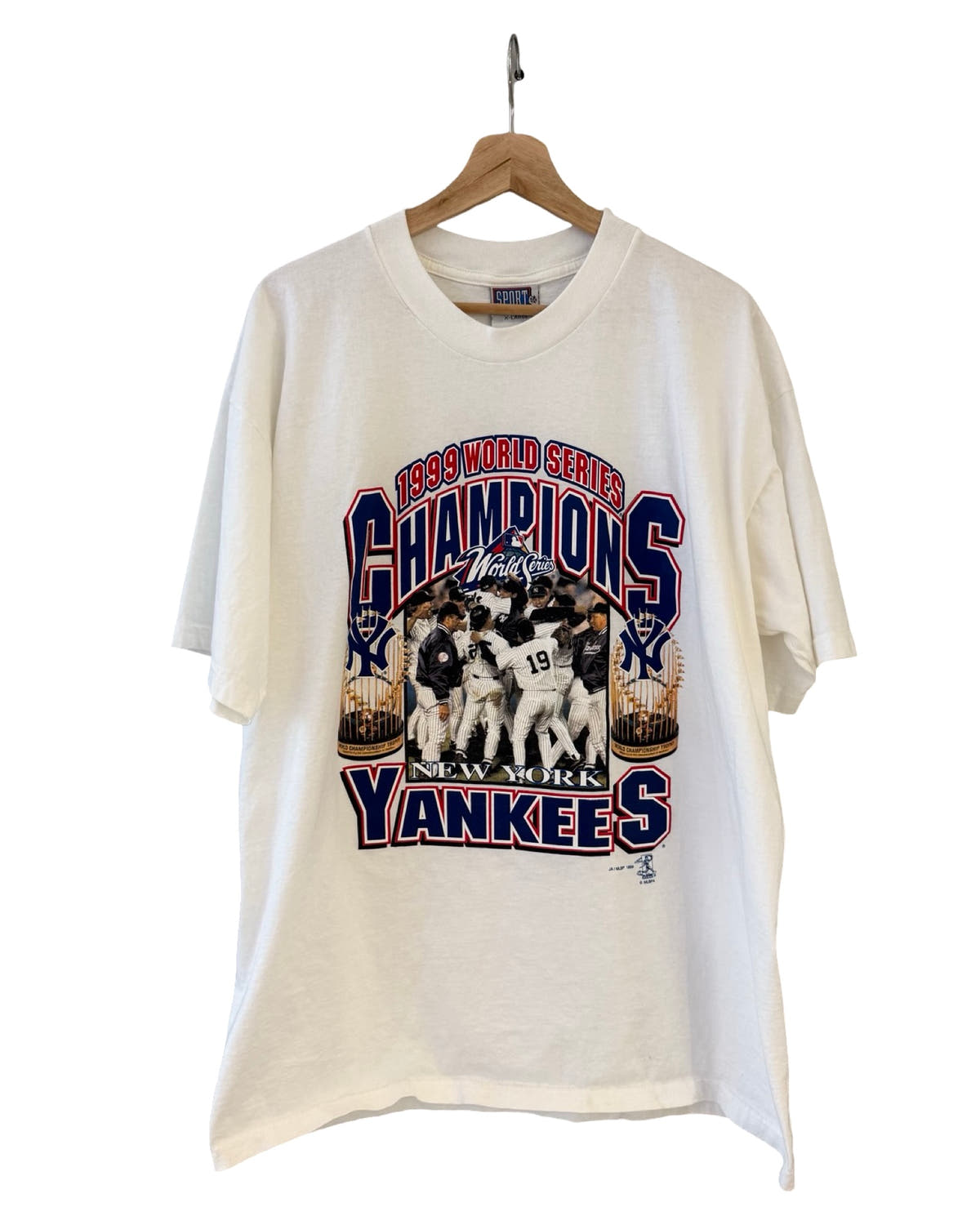 Camiseta vintage de los New York Yankees, campeones de 1999, totalmente nueva