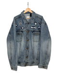 Vintage 90s DKNY Oversized Patches Denim Jacket