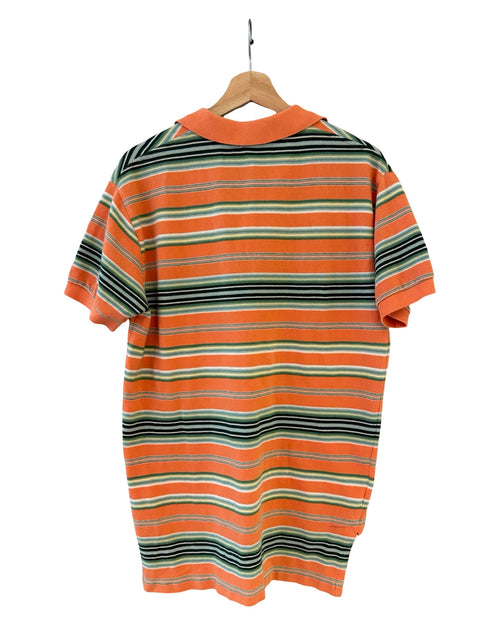 Vintage y2k Polo Ralph Lauren Orange Striped Shirt