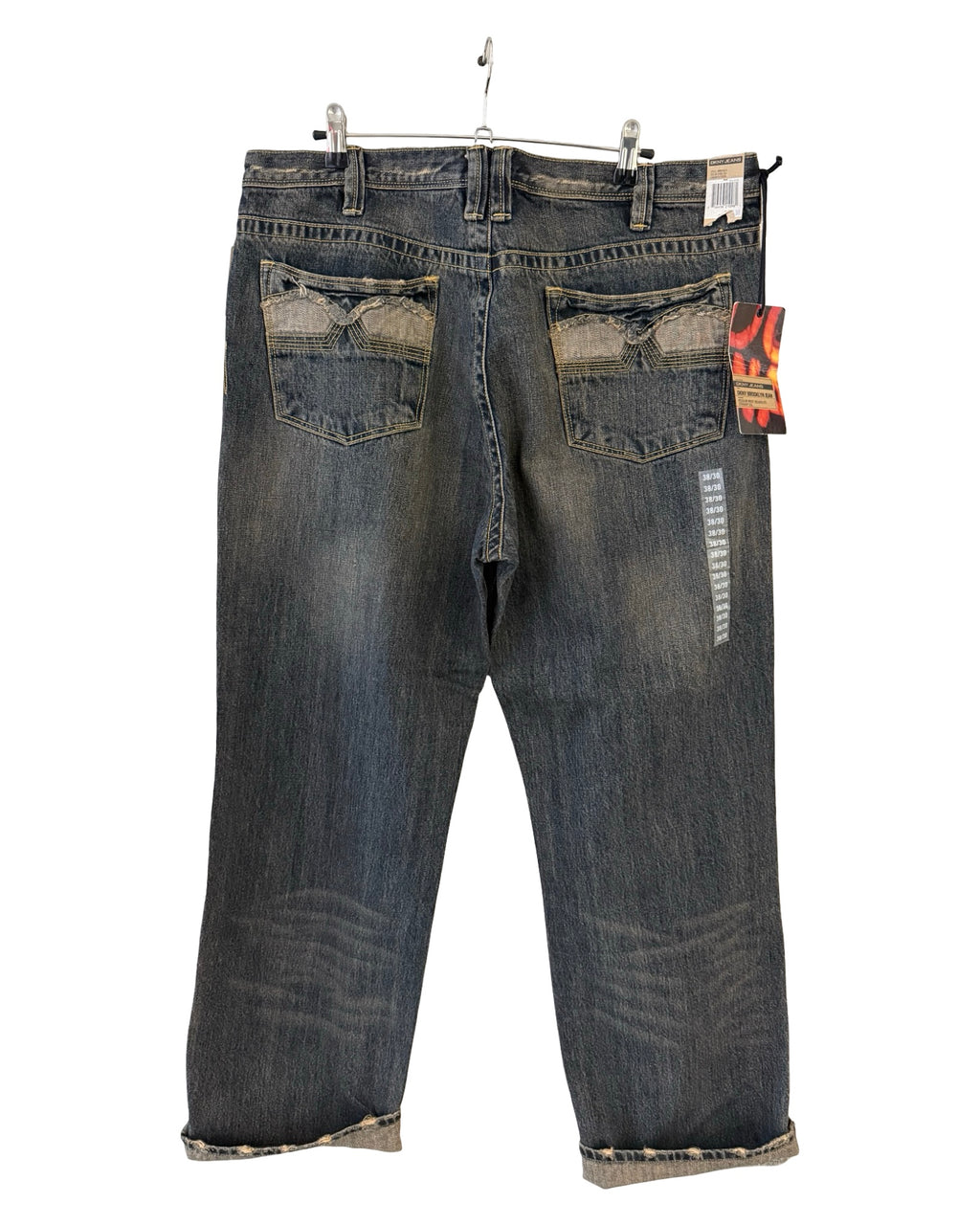 Vintage y2k DKNY Brooklyn Distressed Denim Jeans