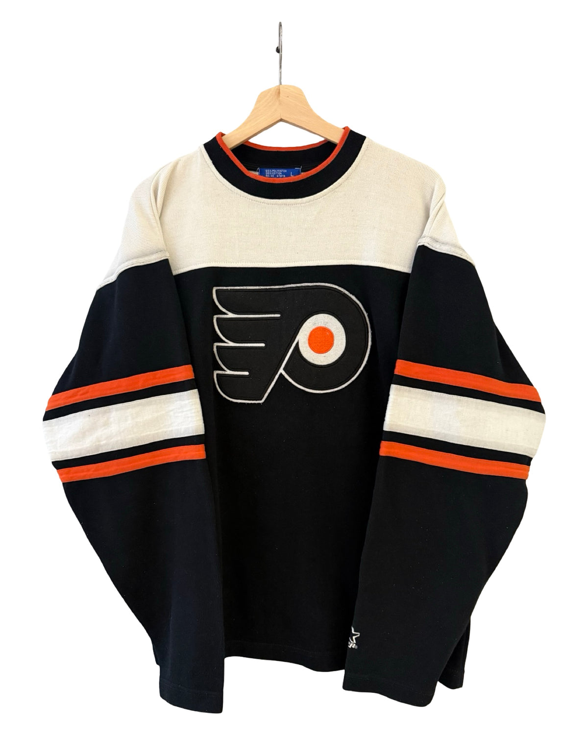 Vintage 90s Philadelphia Flyers Knit Starter Sweater