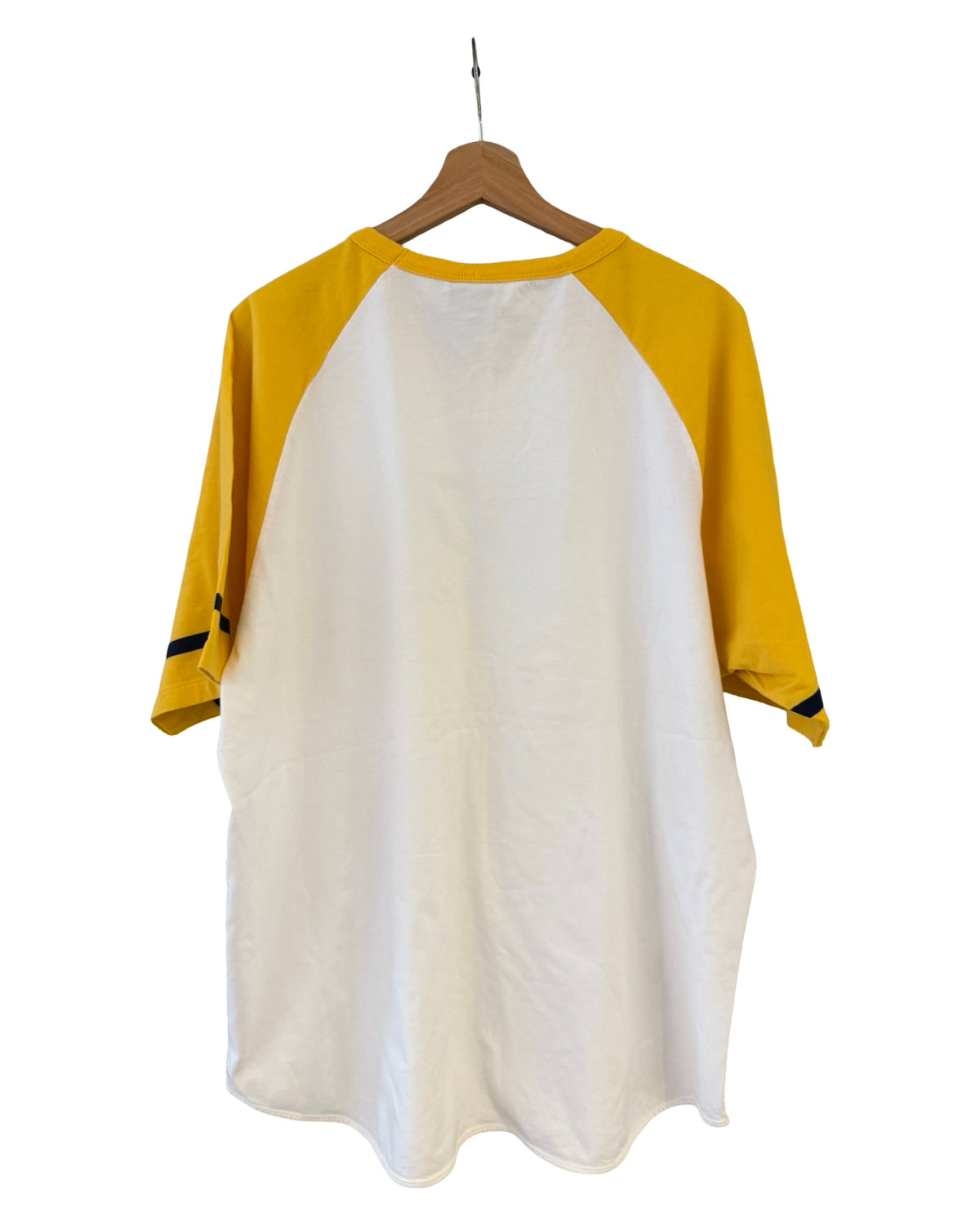Vintage 90s Polo Jeans Ralph Lauren 67 Yellow Baseball Tee