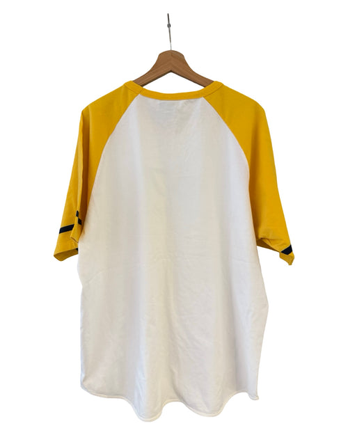 Vintage 90s Polo Jeans Ralph Lauren 67 Yellow Baseball Tee