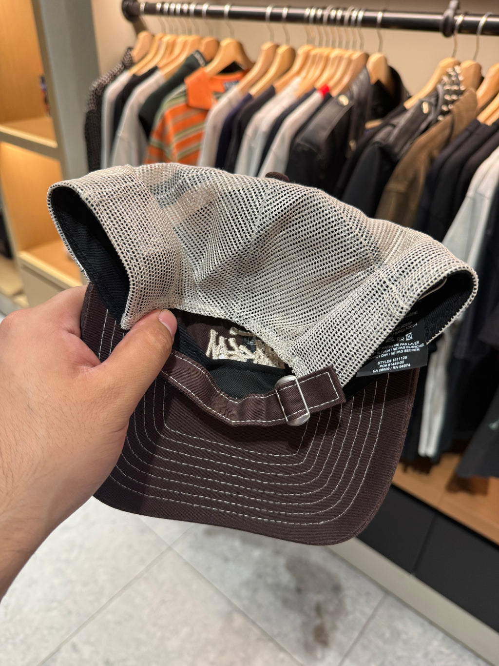 Stussy x New Era Brown Strap Back Hat