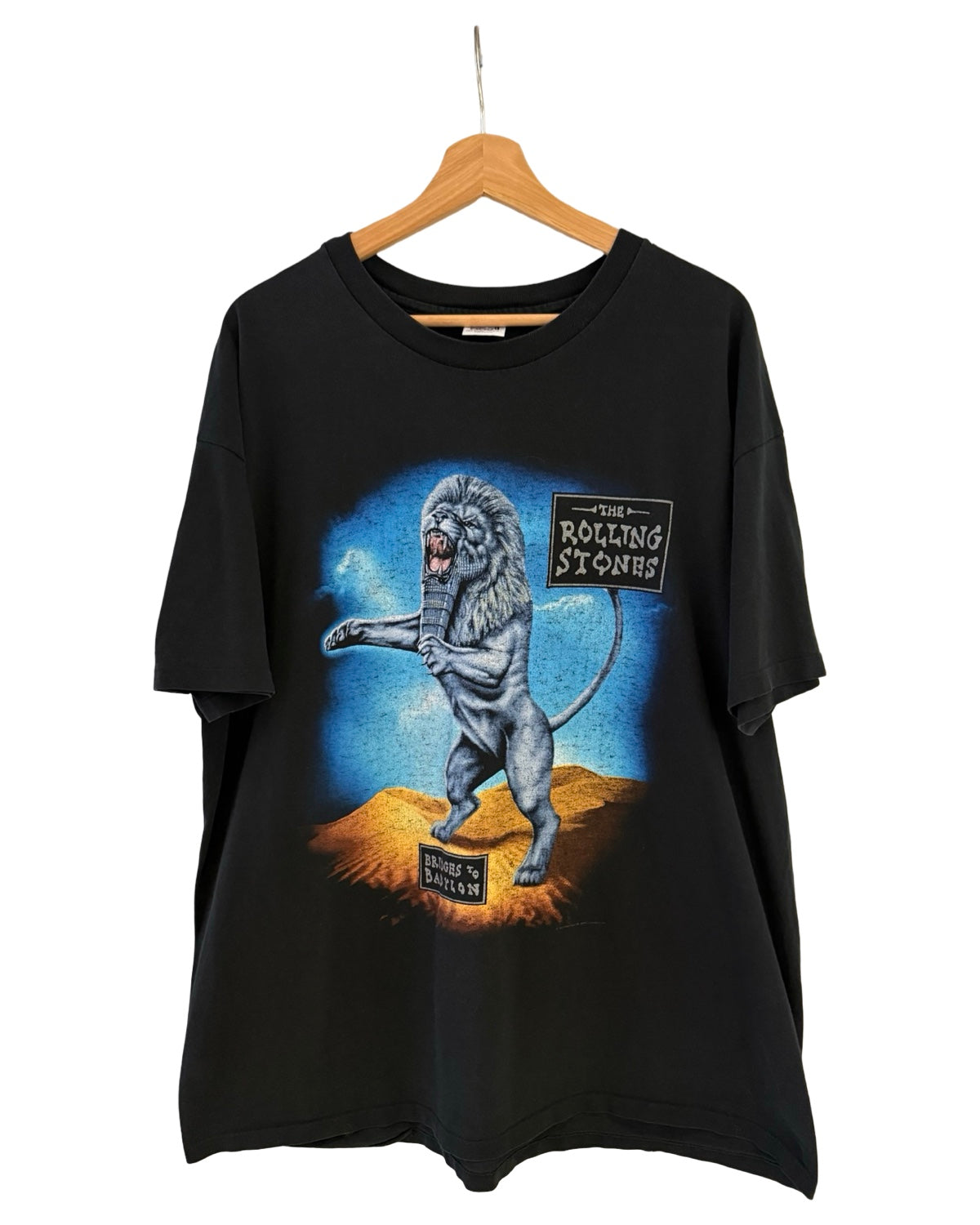 Vintage 1997 The Rolling Stones Bridges To Babylon Band Tour Tee