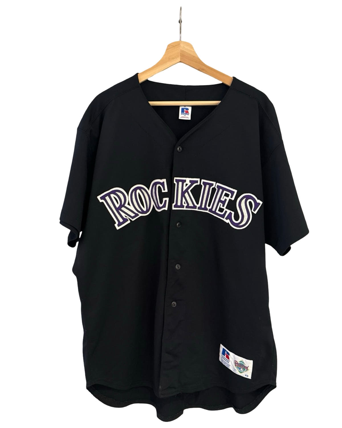Vintage 90s Colorado Rockies Russell Diamond Collection Baseball Jersey