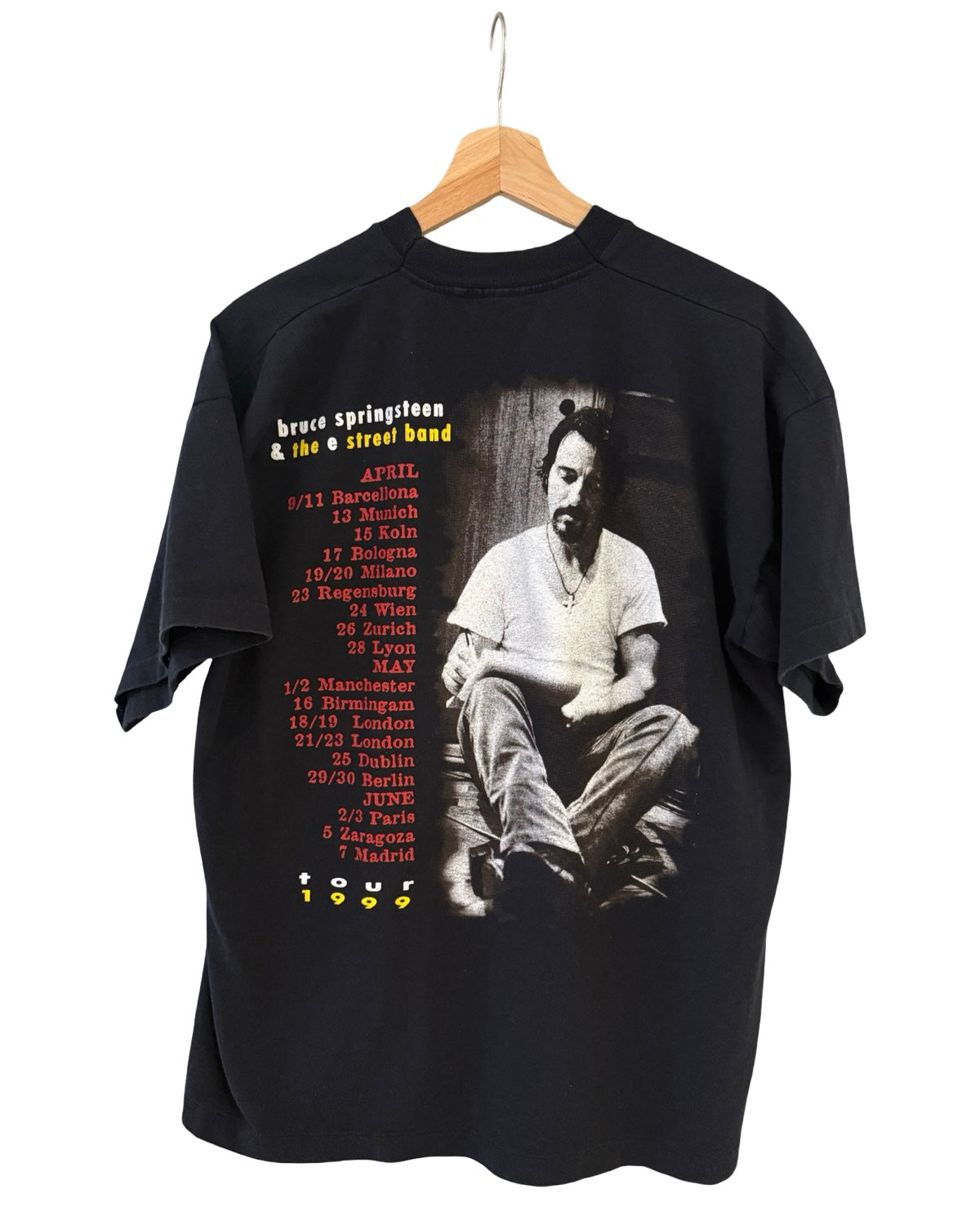 Vintage 1999 Bruce Springsteen European Band Tour Tee