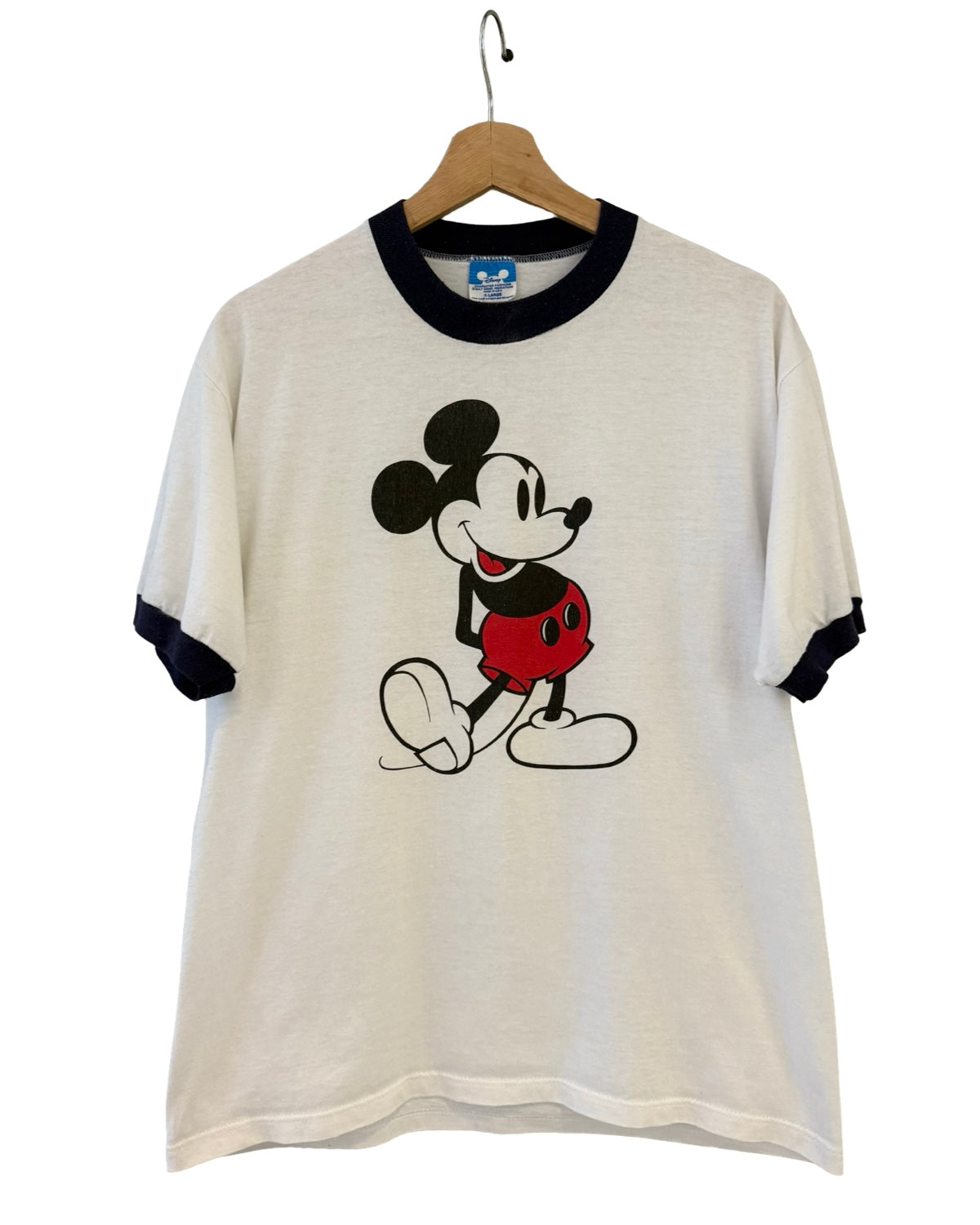Vintage 80s Disney Mickey Mouse Ringer Tee