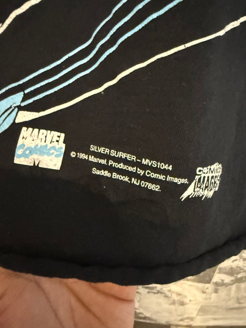 Vintage 1994 The Silver Surfer Marvel Comic Images Chopped Tee