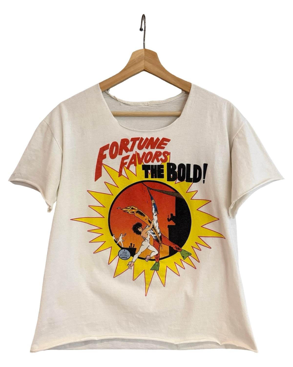Vintage 1988 Flaming Carrot Comics Fortune Favors the Bold Bob Burden Graphic Tee