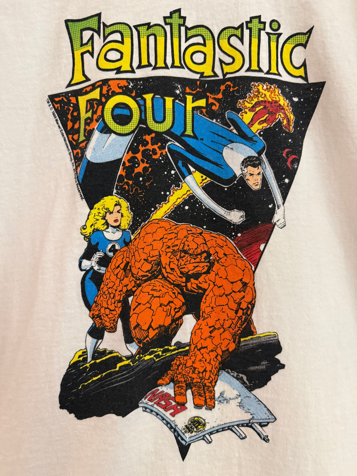 Vintage 1989 The Fantastic Four Marvel Comics Promo Tee