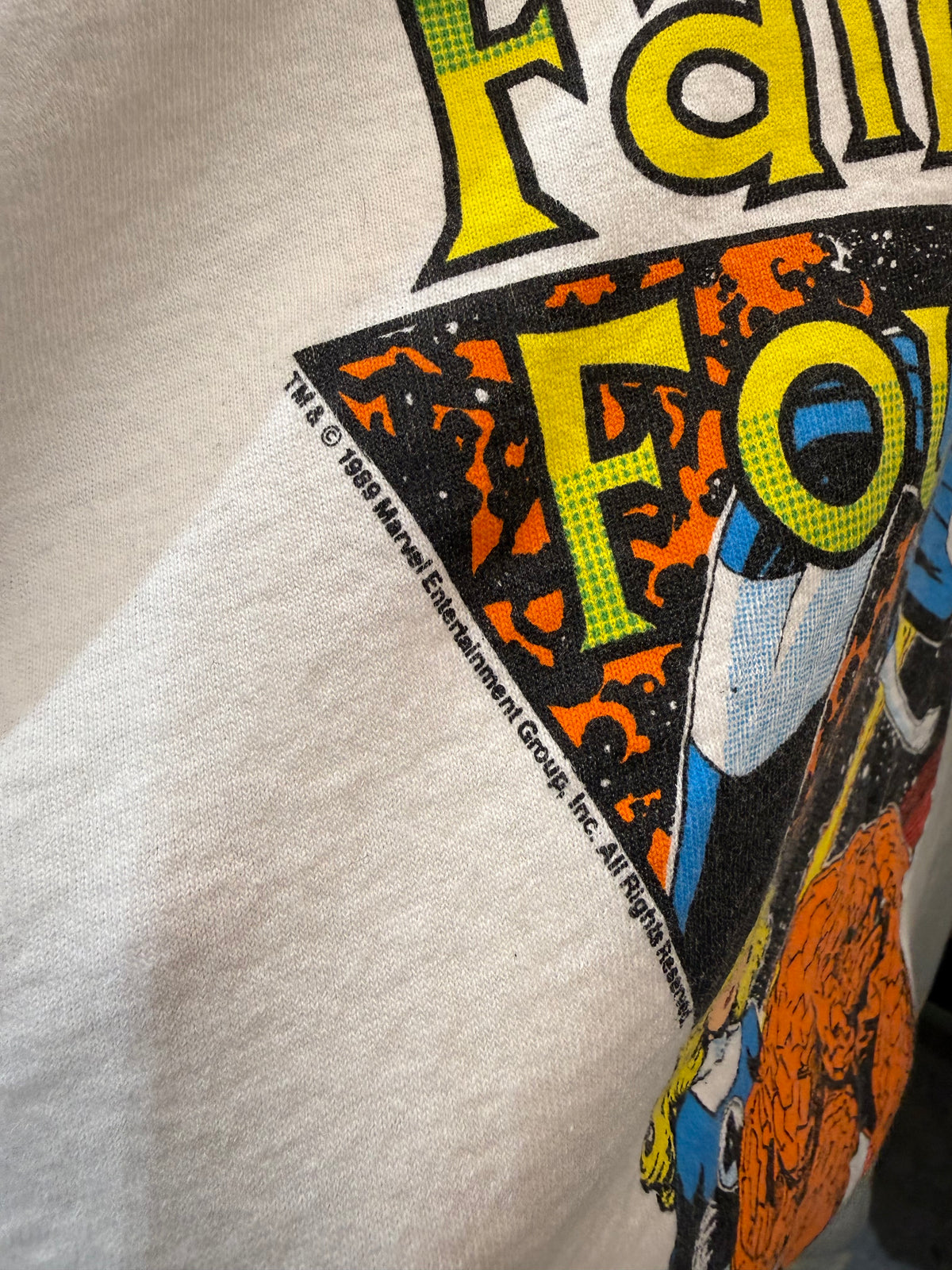 Vintage 1989 The Fantastic Four Marvel Comics Promo Tee