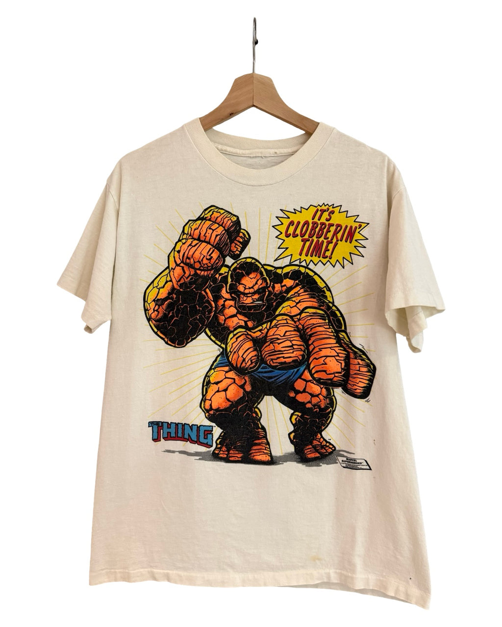 Vintage 1989 The Thing Fantastic Four Marvel Comics Tee