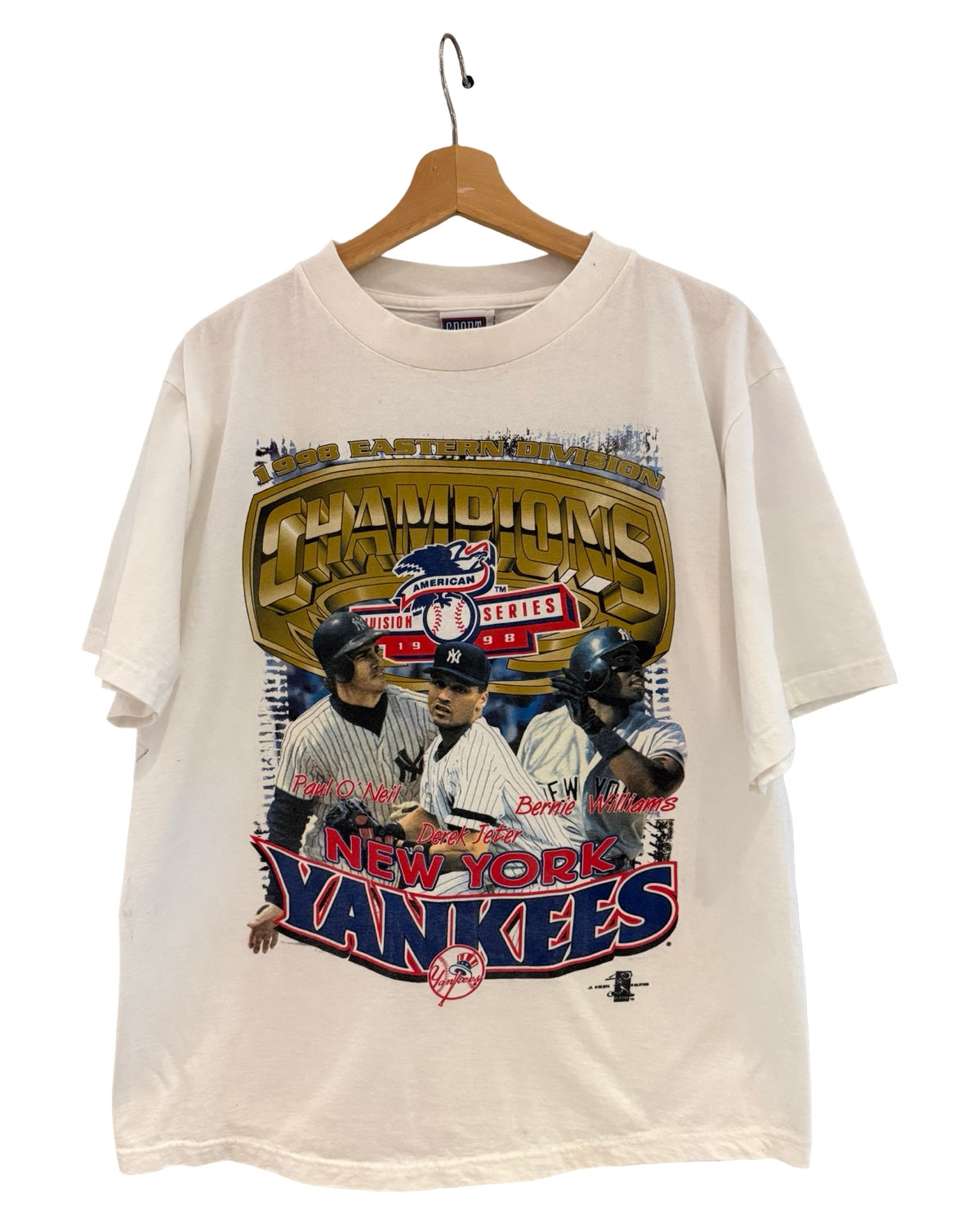 Vintage 1998 New York Yankees Derek Jeter Players Champions Tee