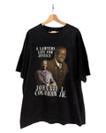 Vintage 2005 Johnnie L. Cochran Jr. A Lawyer's Life for Justice Tee