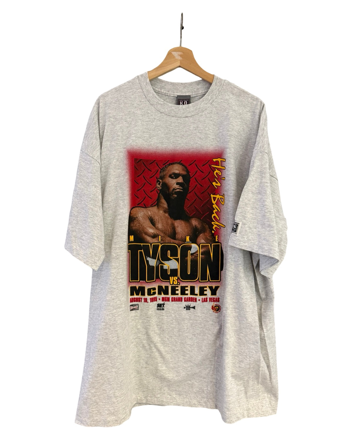 Vintage DS 1995 Mike Tyson vs McNeely MGM Grand Boxing Promo Tee