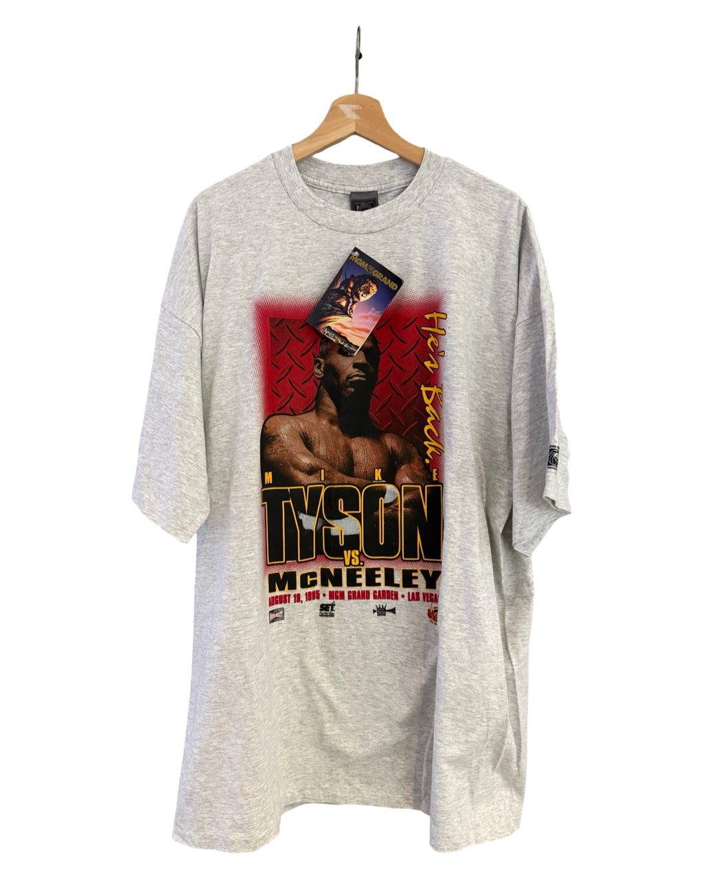 Vintage DS 1995 Mike Tyson vs McNeely MGM Grand Boxing Promo Tee