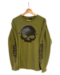 Vintage Harley Davidson Jackson Tennessee Skull Long Sleeve Tee