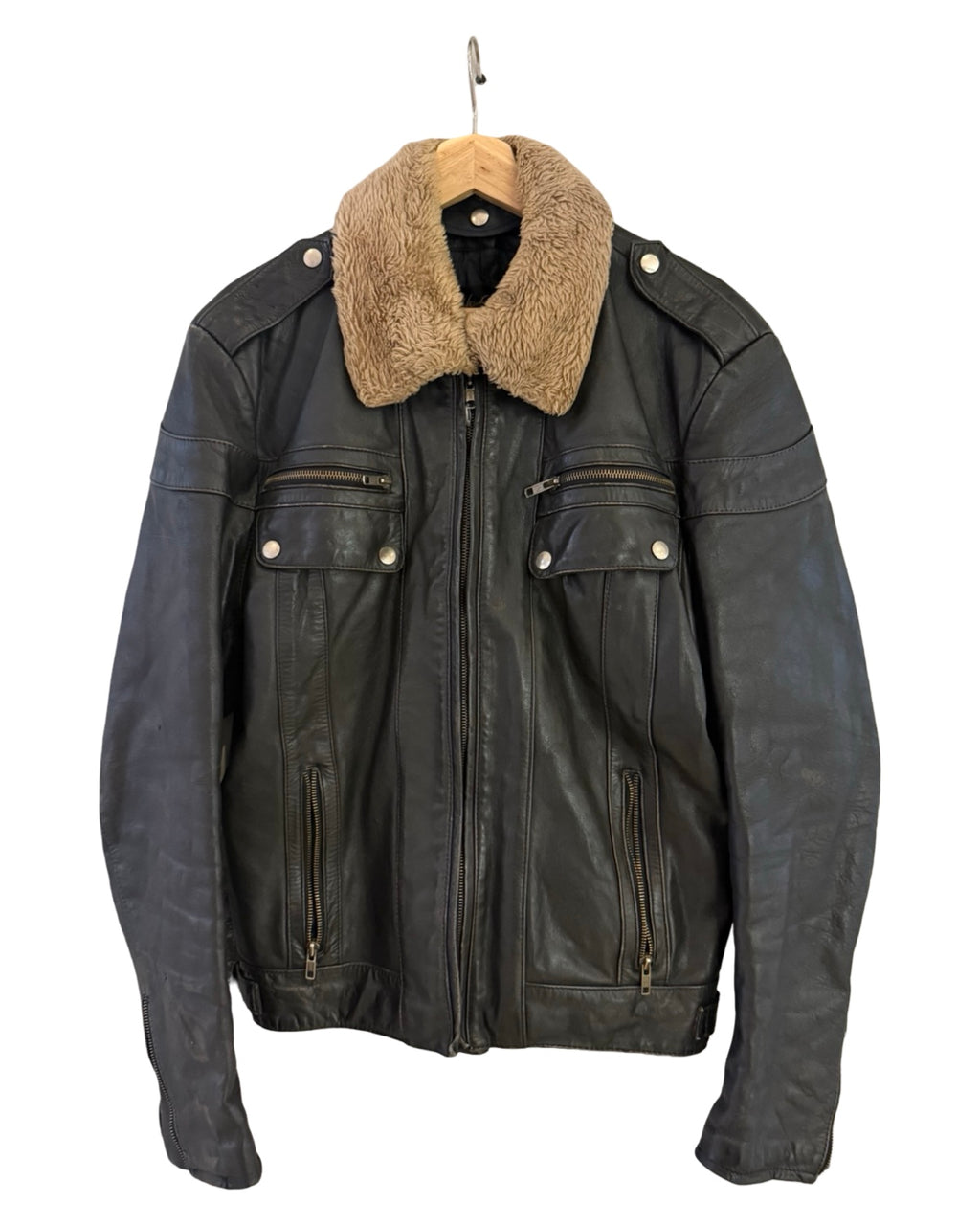 Vintage 80s Harley Davidson Hein Gericke Leather Motorcycle Biker Jacket