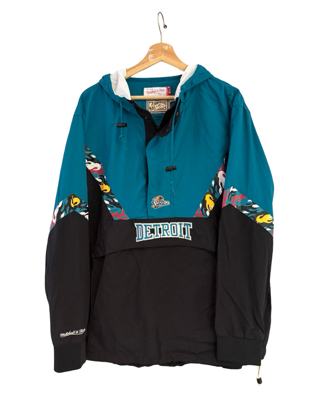 Detroit Pistons NBA Mitchell & Ness Windbreaker Jacket