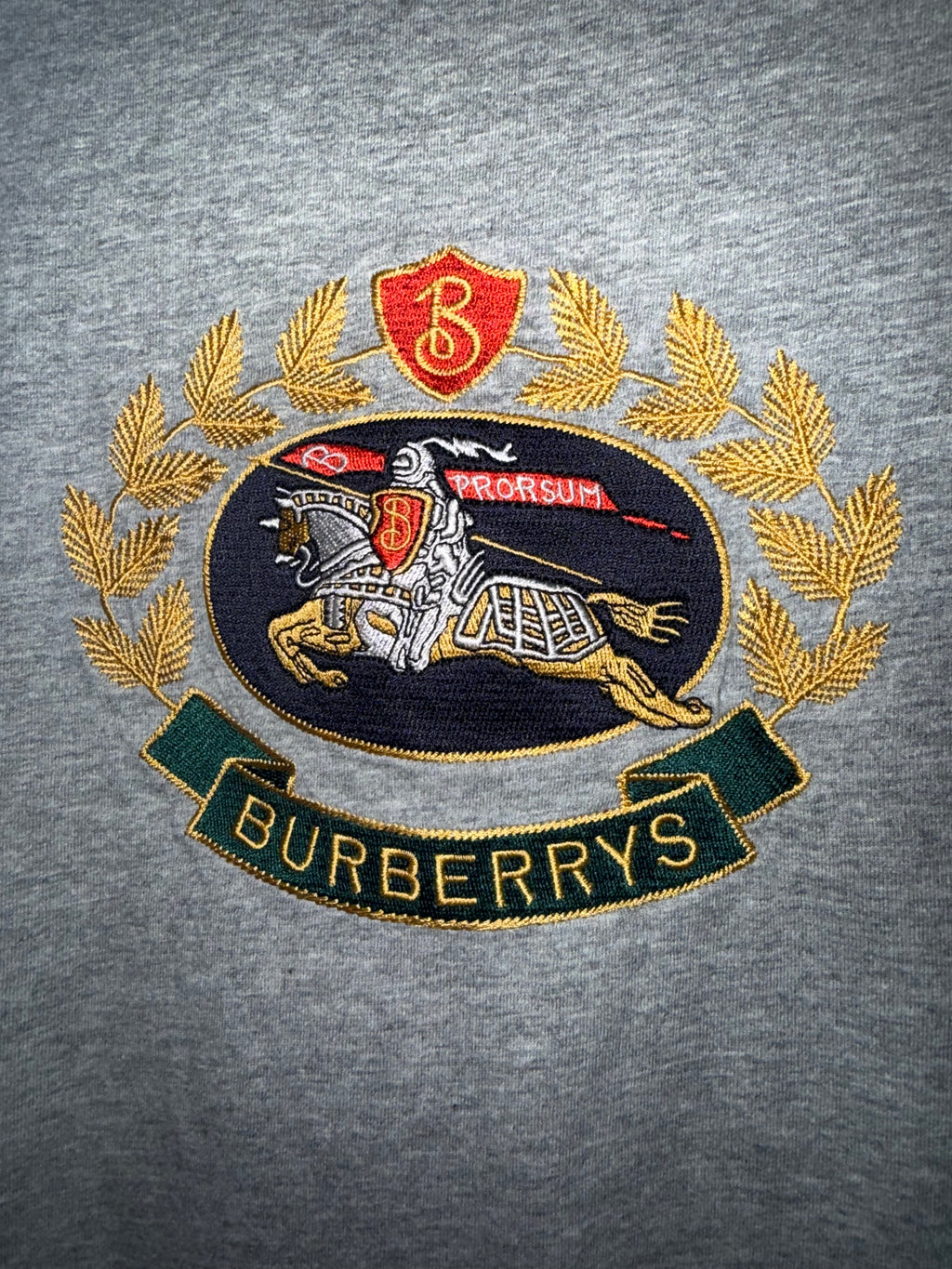 Burberry Embroidered Crest Vintage Logo Tee