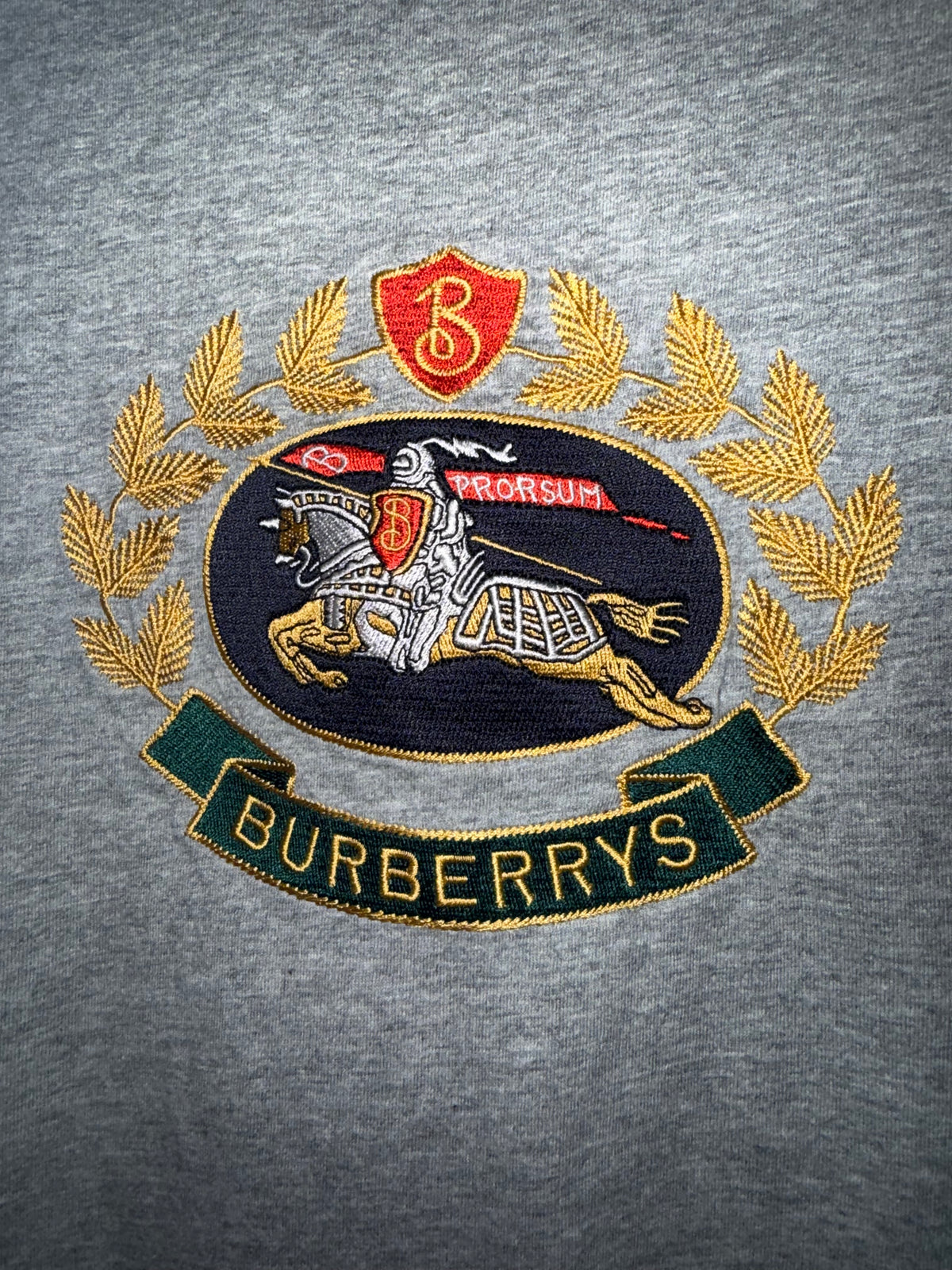 Burberry Embroidered Crest Vintage Logo Tee