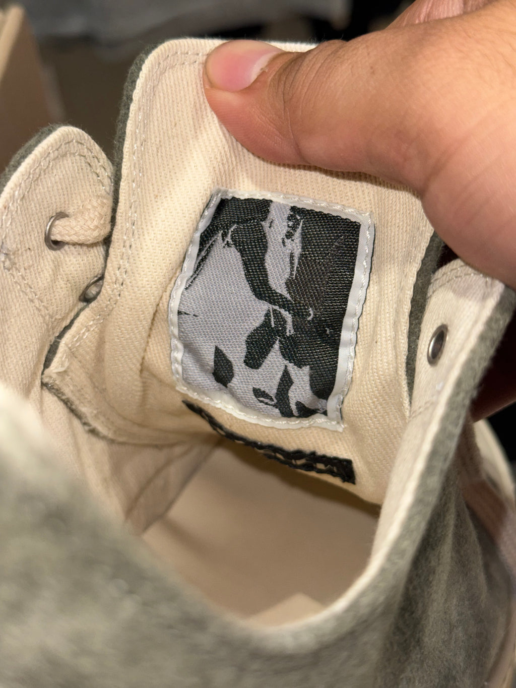 Rick Owens DRKSHDW Sage Milk Suede Low Sneakers Size 43 / 10