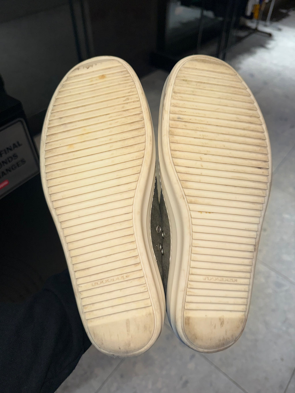 Rick Owens DRKSHDW Sage Milk Suede Low Sneakers Size 43 / 10