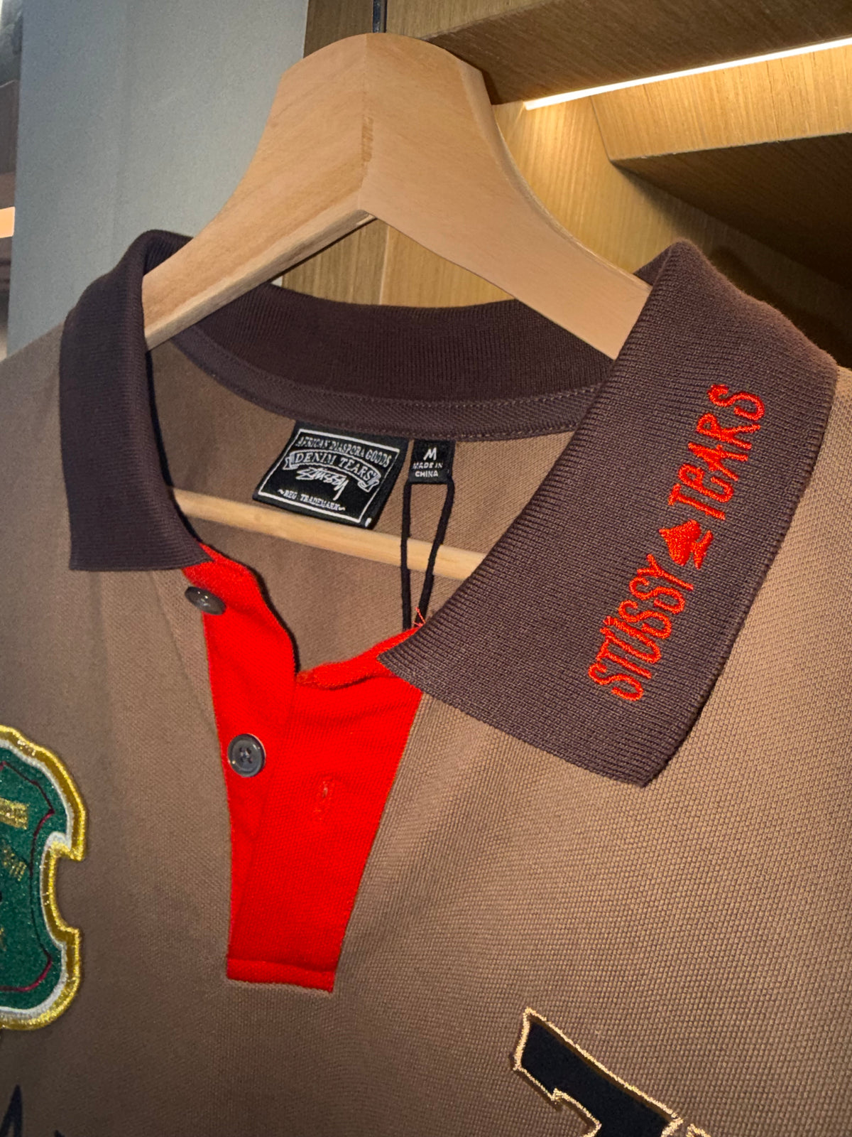 DS Stussy × Denim Tears Jamaica High Spades Team Polo Shirt