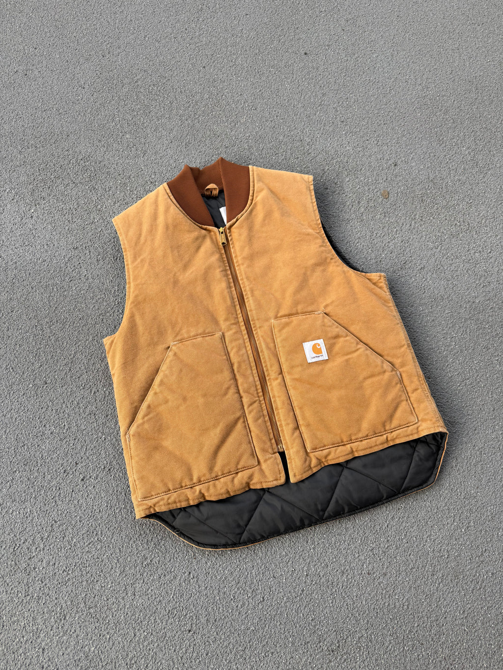 Vintage 90s Carhartt Tan Workwear Vest