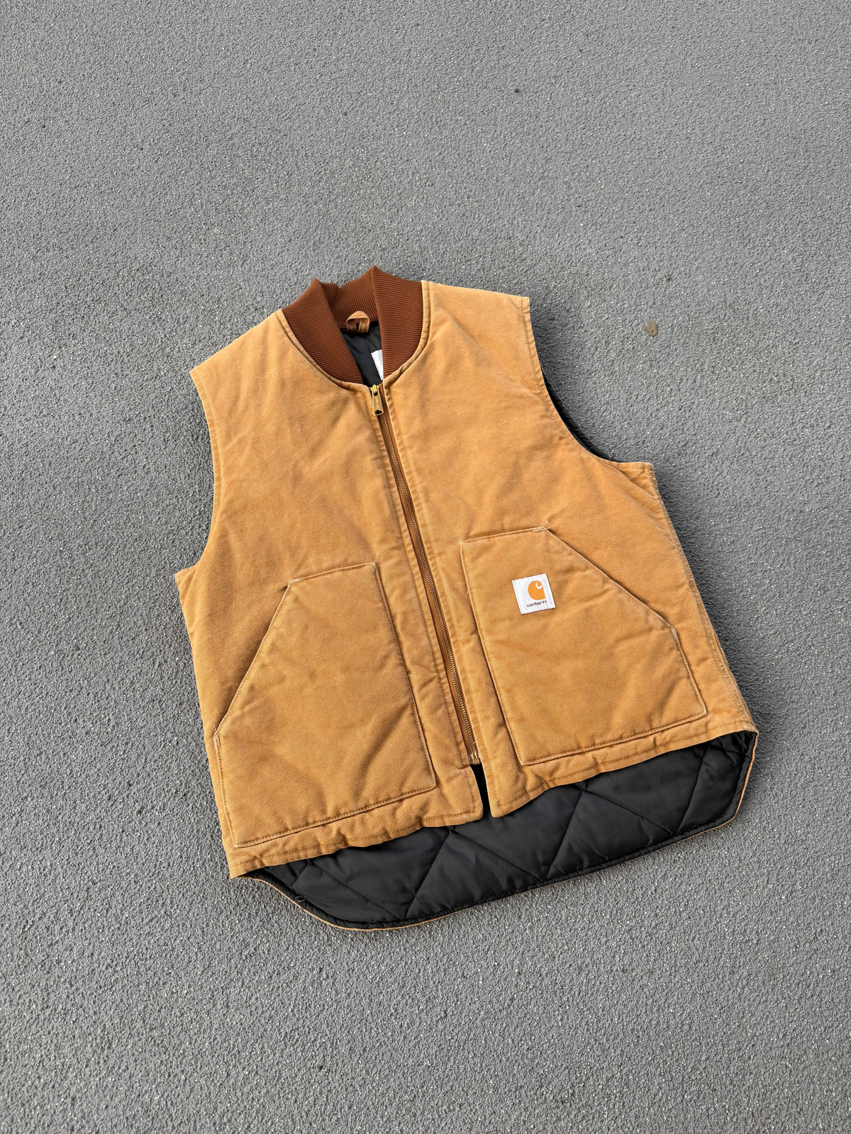 Vintage 90s Carhartt Tan Workwear Vest