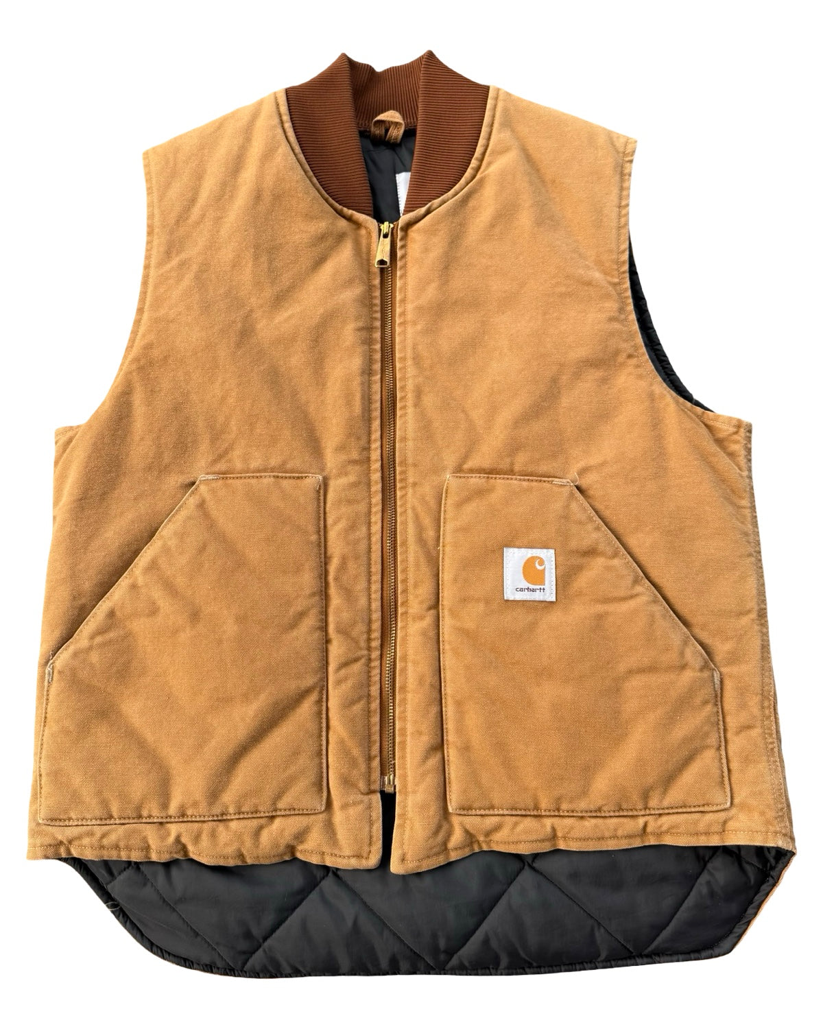 Vintage 90s Carhartt Tan Workwear Vest