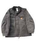 Vintage 90s Carhartt Black Faded Chore Coat Jacket