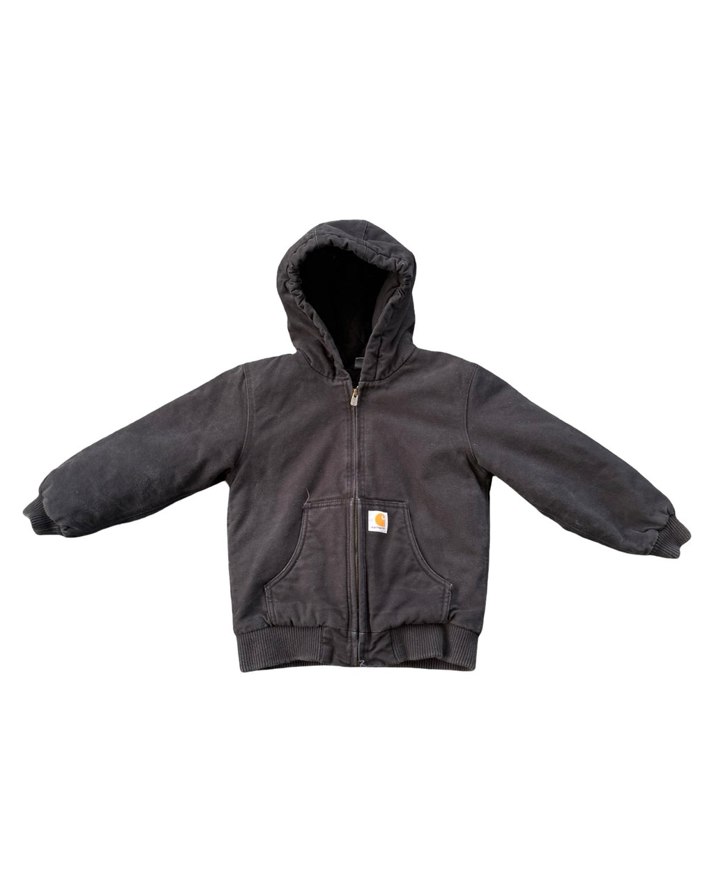 Vintage 90s Carhartt Kids Black Hooded Jacket