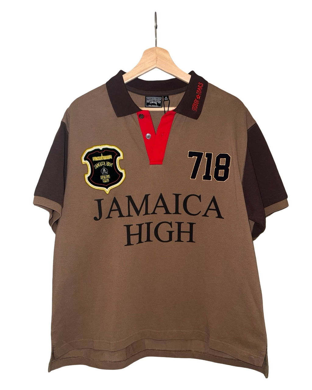 DS Stussy × Denim Tears Jamaica High Spades Team Polo Shirt