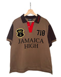 DS Stussy × Denim Tears Jamaica High Spades Team Polo Shirt