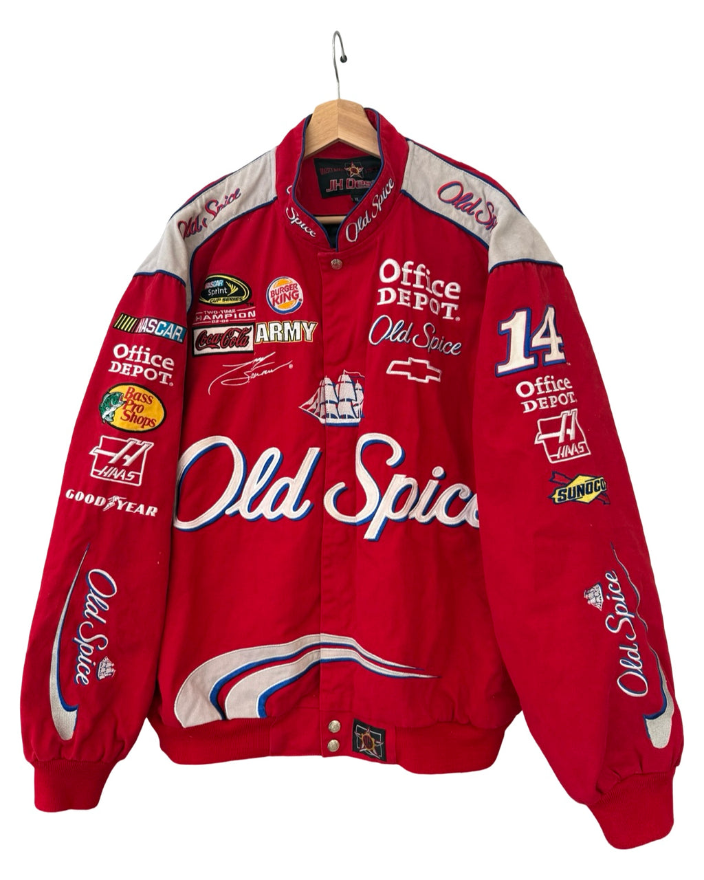 Vintage NASCAR Old Spice Jeff Hamilton Racing Jacket